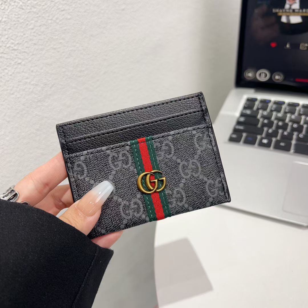 gucci gucci Canvas Wallet Card Holder