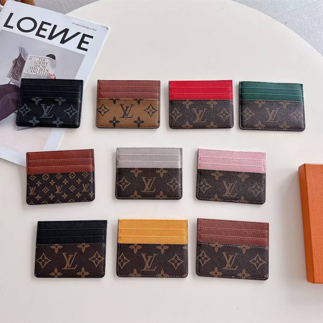 Monogram Slim Card Holder Wallet