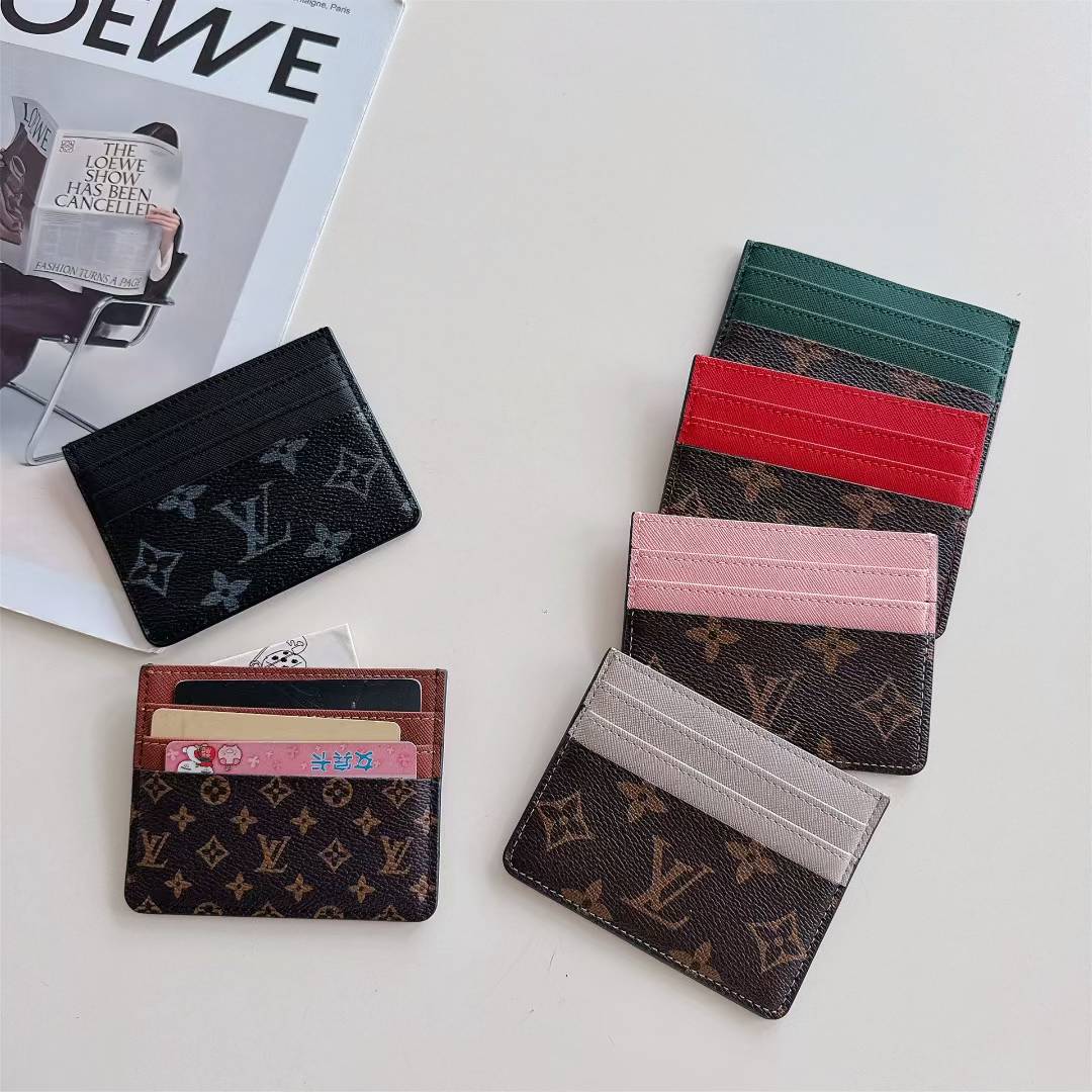 Monogram Slim Card Holder Wallet