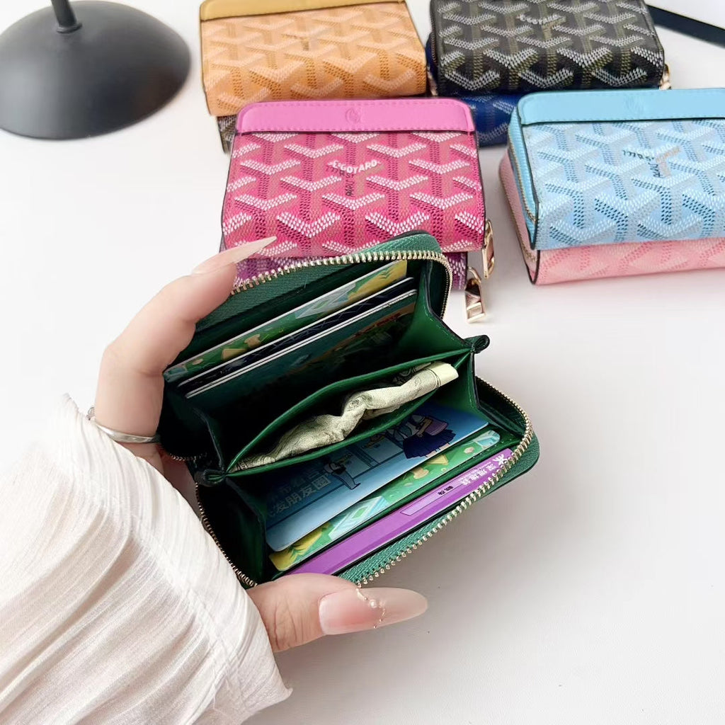 Goyard Zip Around Card Holder Mini Wallet
