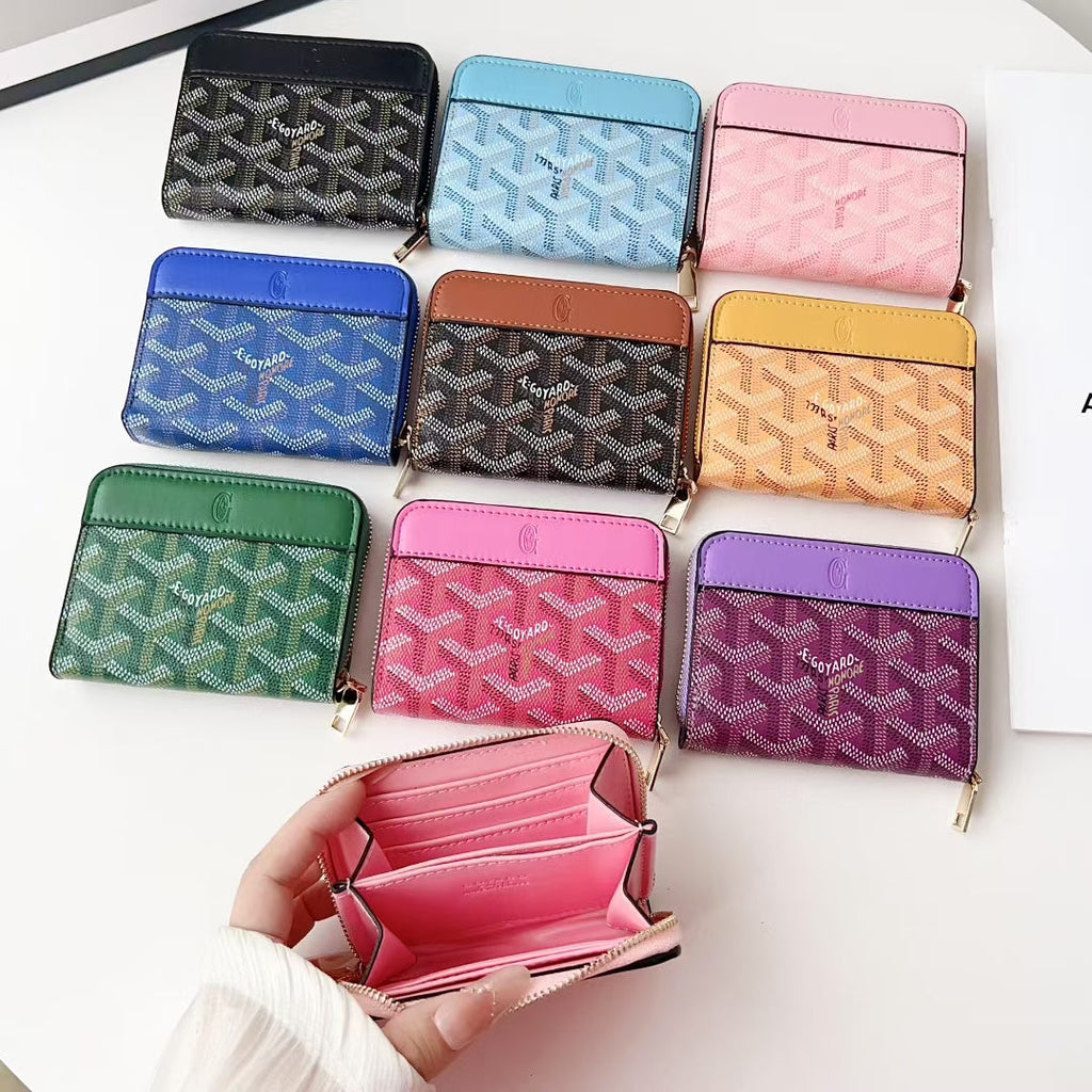 Goyard Zip Around Card Holder Mini Wallet