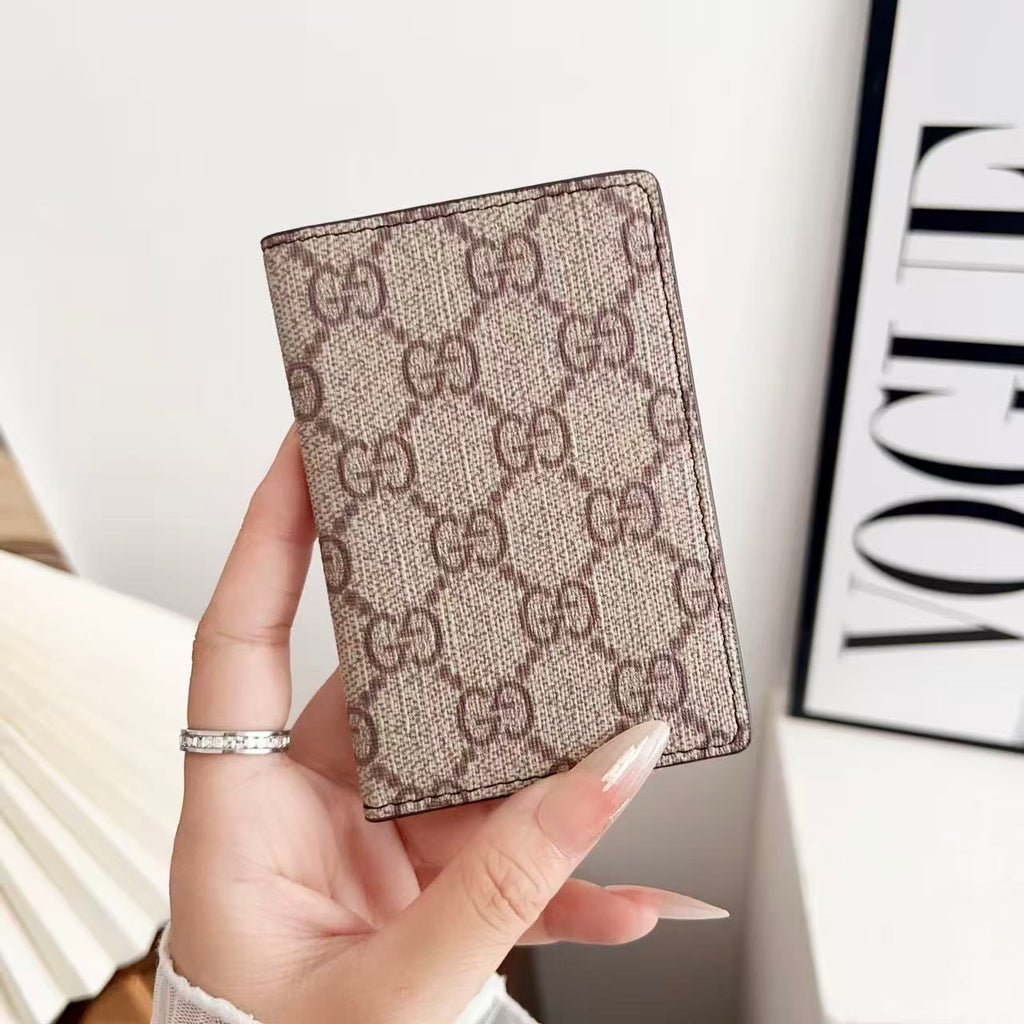 louis vuitton and gucci Slim Card Holder Wallet Luxury Designer Card Case
