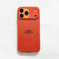 Hermès Glitter Clear Phone Case for iPhone 13 to iPhone 17 Pro Max Luxury Designer Back Cover