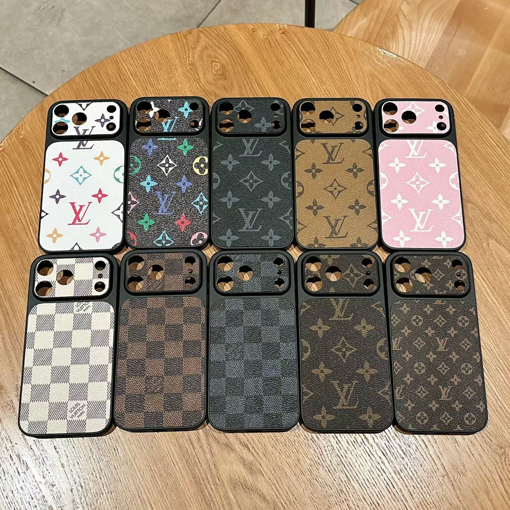louis vuitton Monogram Luxury Phone Case for iPhone 14 to iPhone 17 Pro Max Designer Style Back Cover