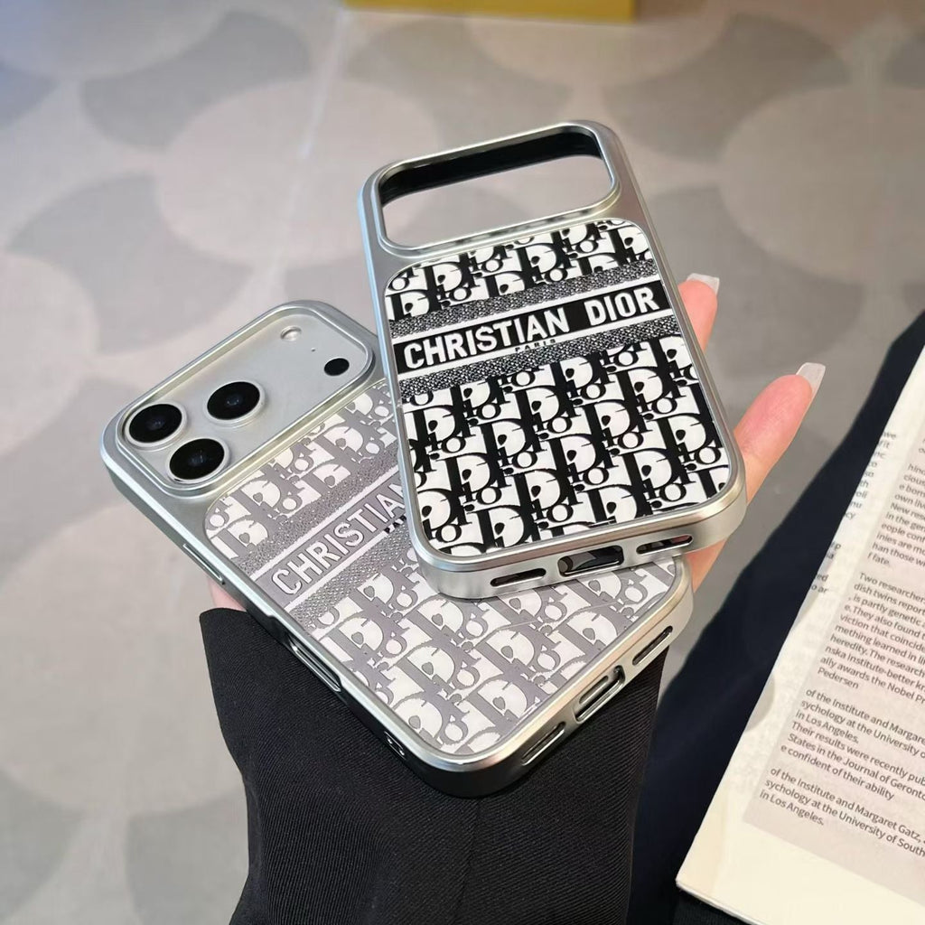 Christian Dior Inspired Luxury Phone Case for iPhone 14 to iPhone 17 Pro Max