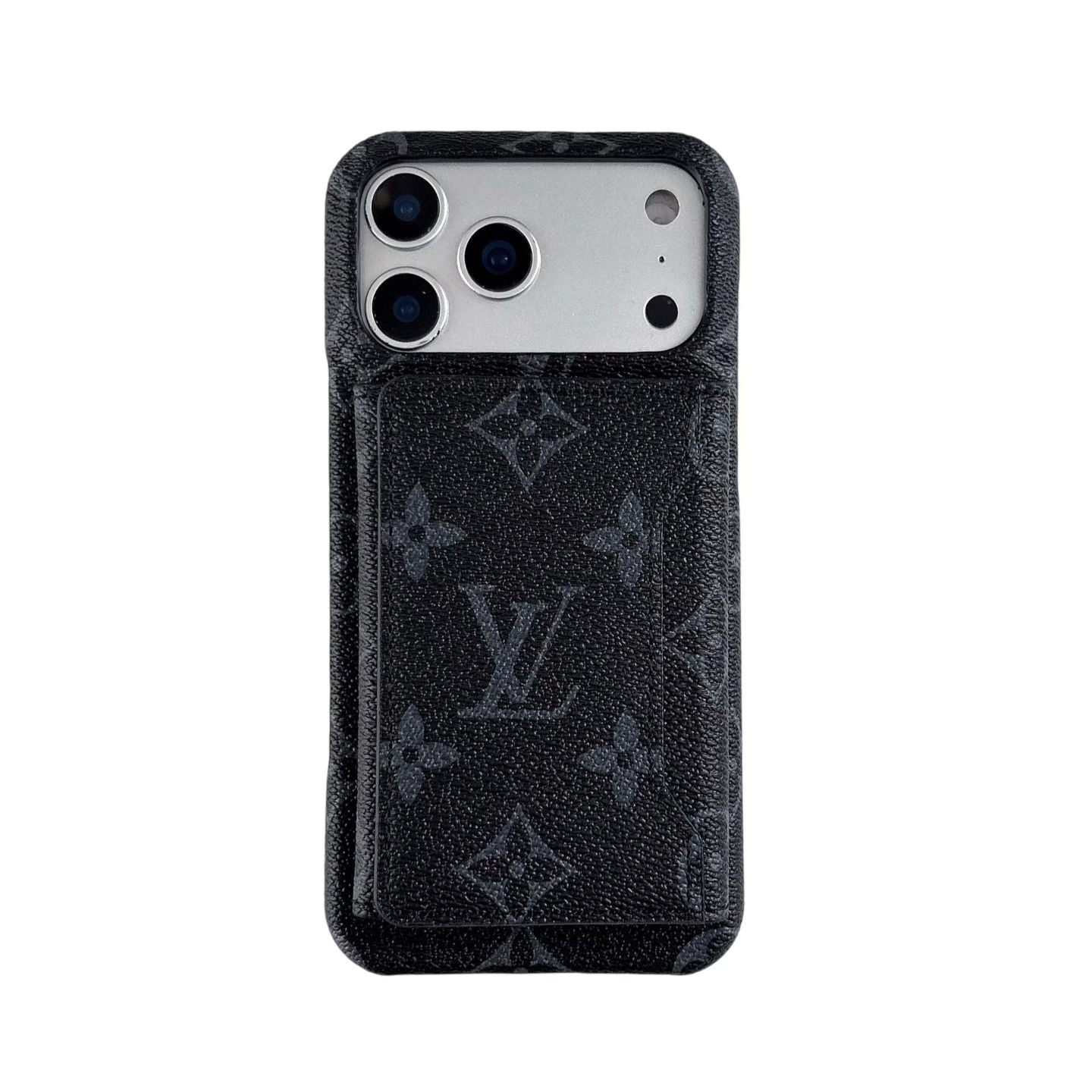 louis vuitton Iconic Monogram Card Holder Case for iPhone 13 to 17 Pro Max