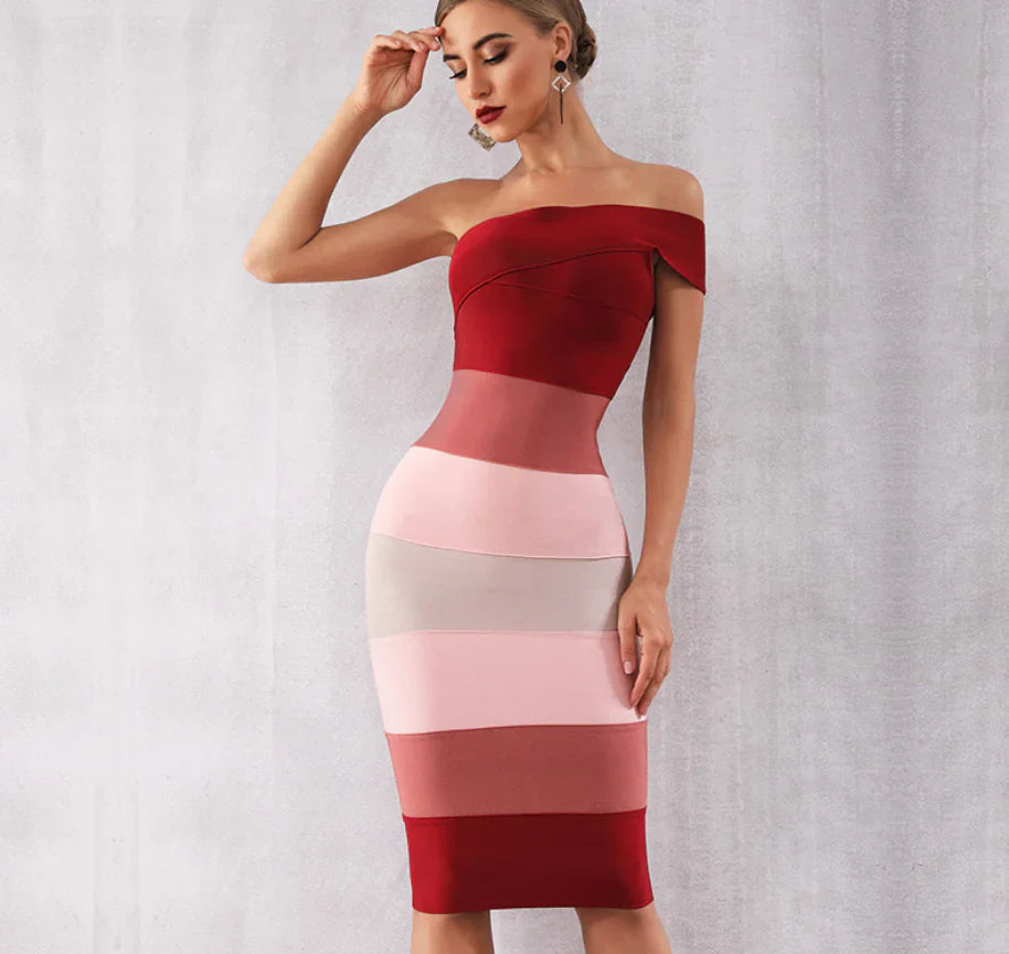 Sexy Bandage Strap Dress – Women's Bodycon Style