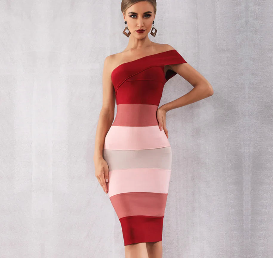 Sexy Bandage Strap Dress – Women's Bodycon Style