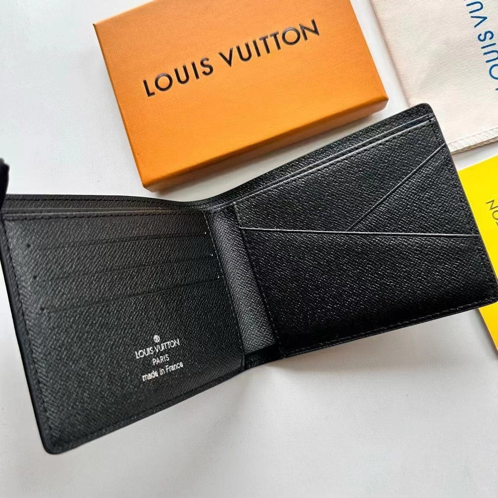 HypedEffects Black louis vuitton Charcoal Gray Monogram Wallet
