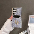 HypedEffects Christian Dior Designer Phone Case with Card Holder for Samsung S23 and S24