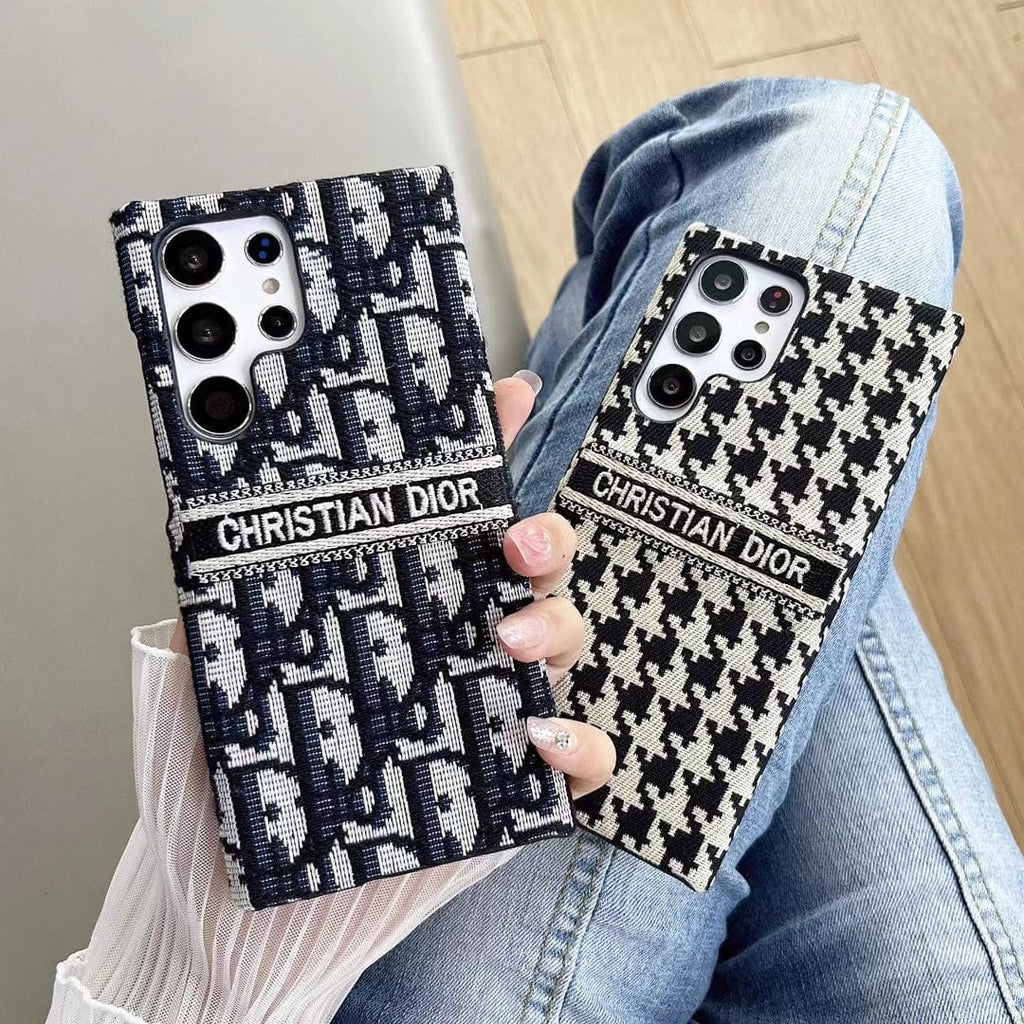 HypedEffects Christian Dior Designer Phone Cases for Samsung with Iconic Patterns
