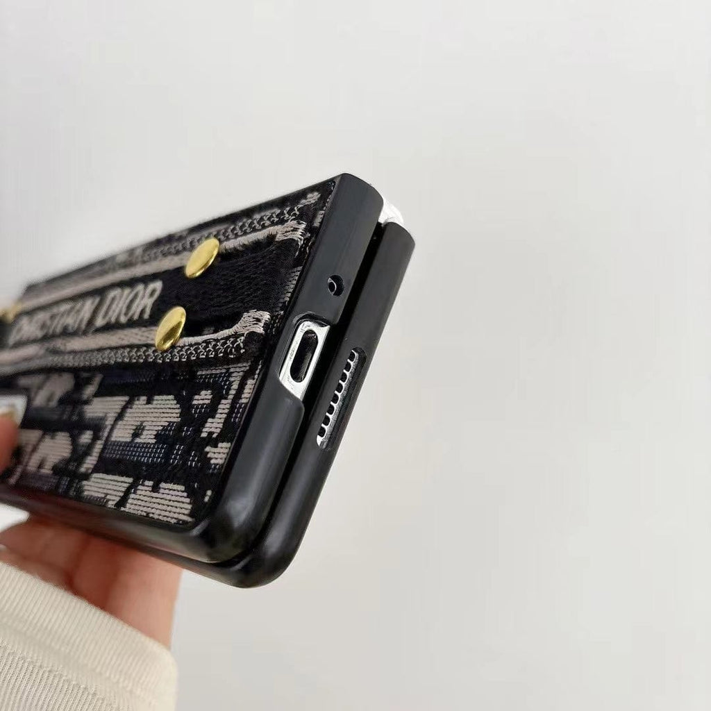 HypedEffects Christian Dior Samsung Z Flip/Z Fold Phone Case with Hand Strap – Samsung Fold Models