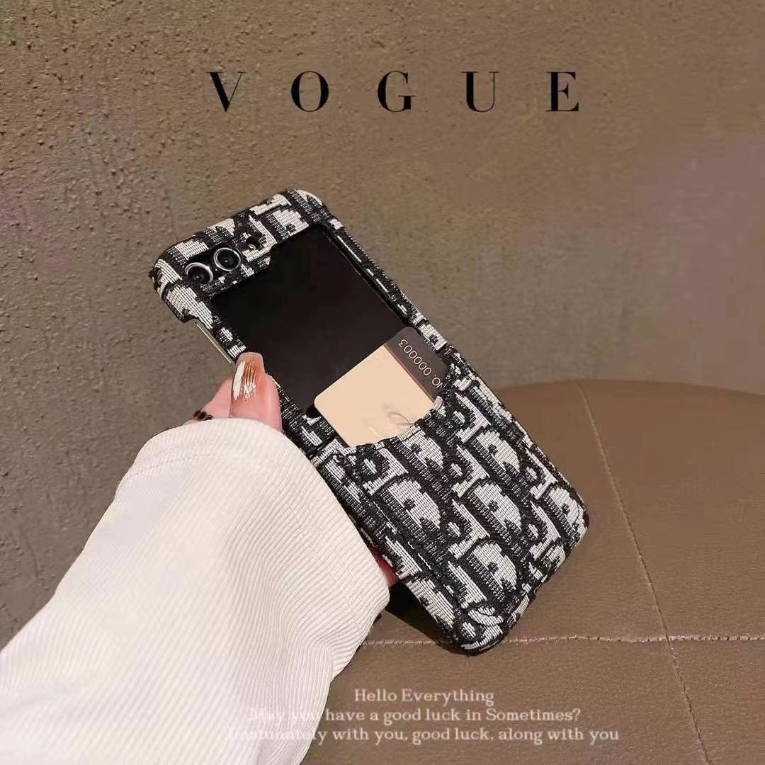 HypedEffects Dior-Inspired Samsung Z Flip Case – Available for Z Flip 3, 4, 5, and 6