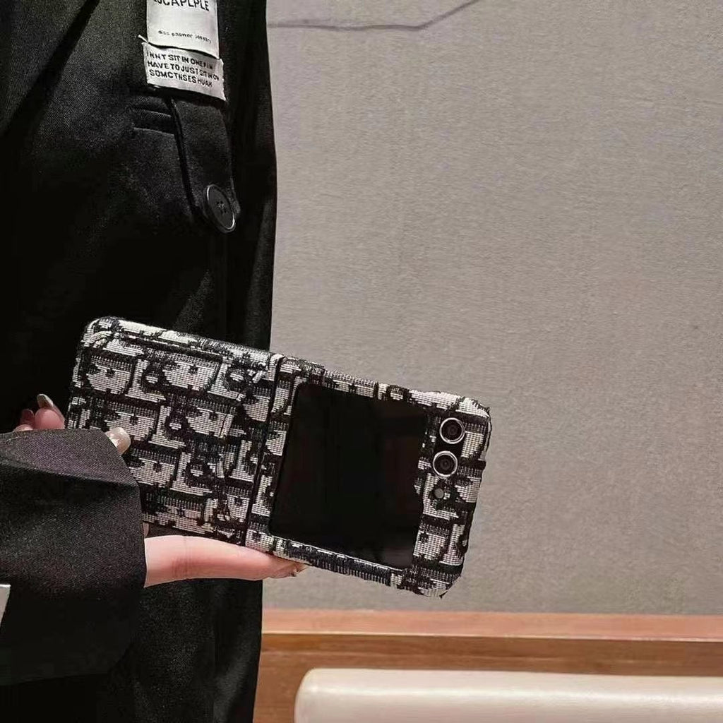 HypedEffects Dior-Inspired Samsung Z Flip Case – Available for Z Flip 3, 4, 5, and 6