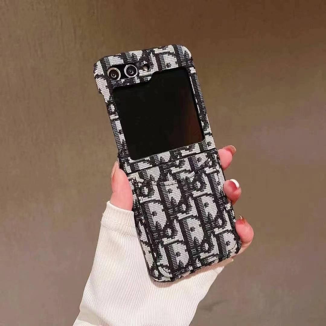 HypedEffects Dior-Inspired Samsung Z Flip Case – Available for Z Flip 3, 4, 5, and 6