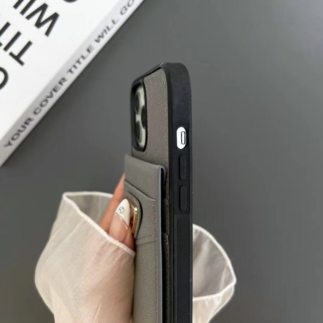 HypedEffects Fashioned Dikarcci iPhone Cover With Card Holder | iPhone 12 to iPhone 16