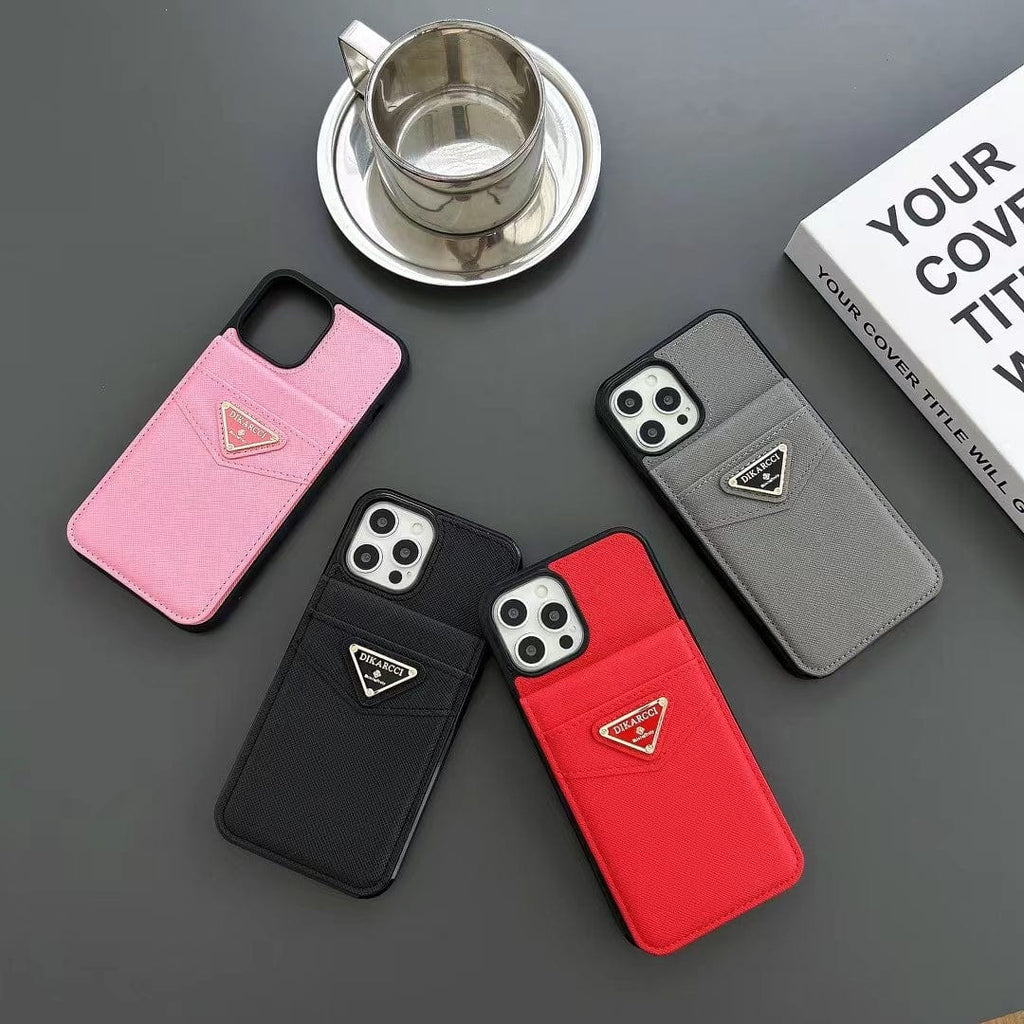 HypedEffects Fashioned Dikarcci iPhone Cover With Card Holder | iPhone 12 to iPhone 16