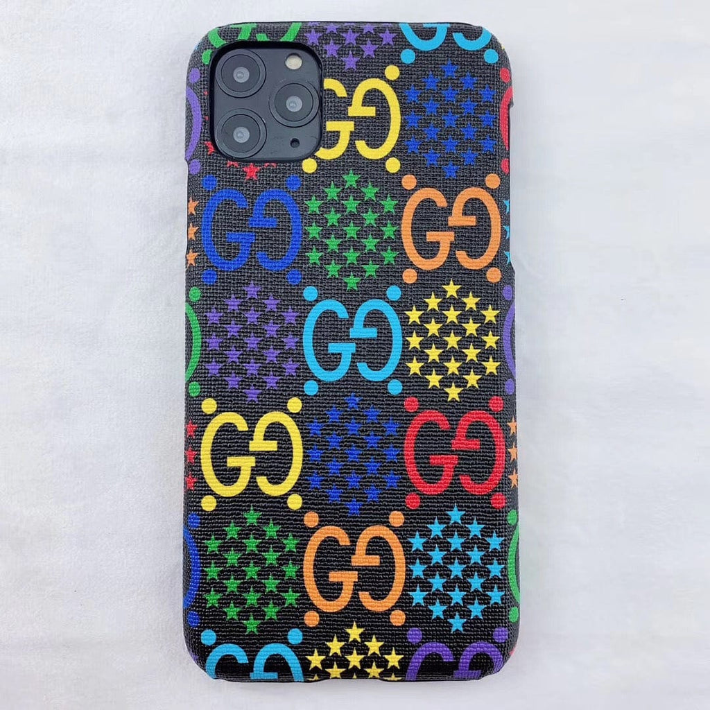 HypedEffects gucci gucci Psychedelic Leather Phone Case For Huawei