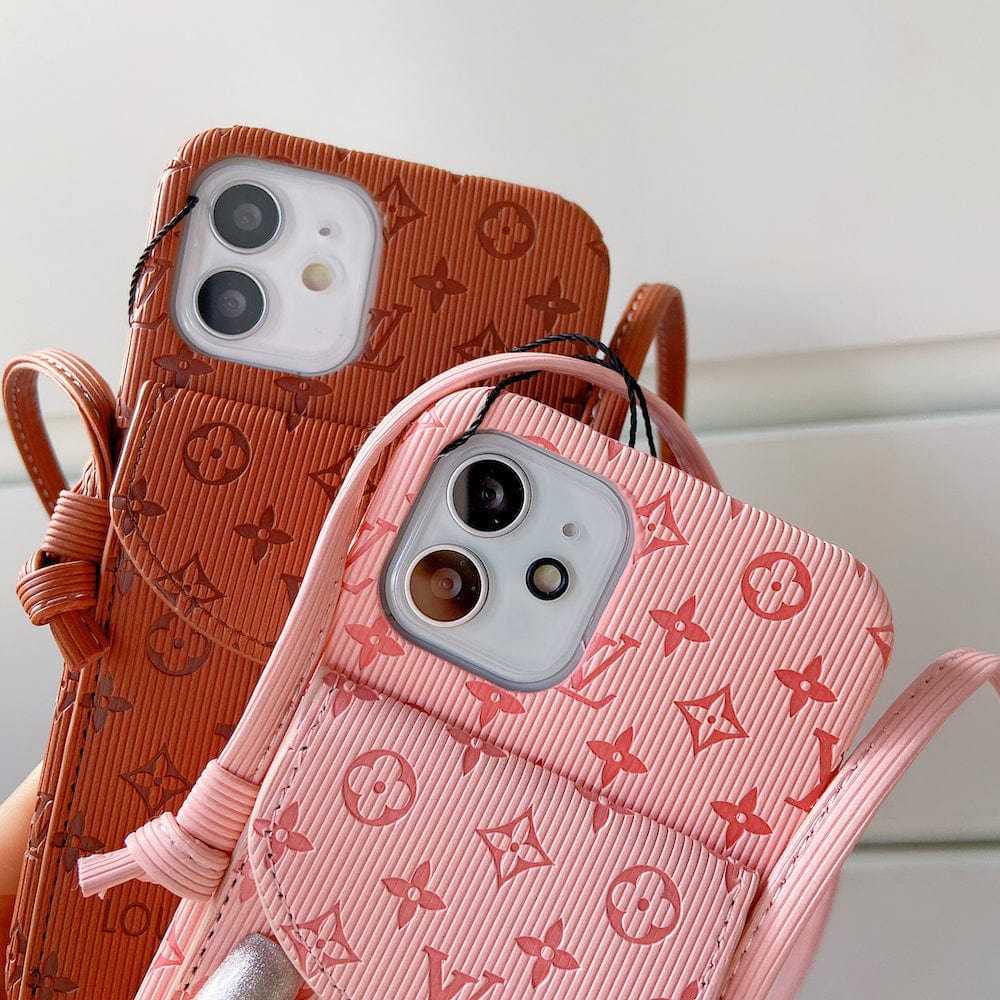 HypedEffects High End louis vuitton iPhone 17 Pocket Cases With Straps