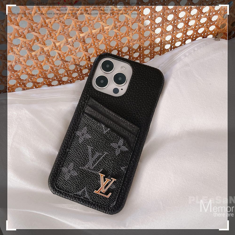 HypedEffects louis vuitton iPhone 17 Cases with Extra Pouch - Timeless Luxury