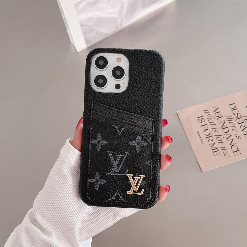 HypedEffects louis vuitton iPhone 17 Cases with Extra Pouch - Timeless Luxury