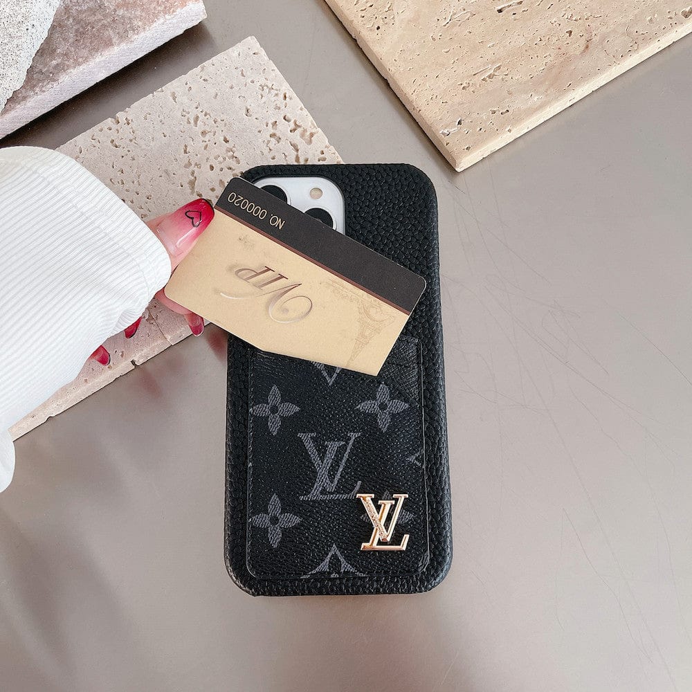 HypedEffects louis vuitton iPhone 17 Cases with Extra Pouch - Timeless Luxury