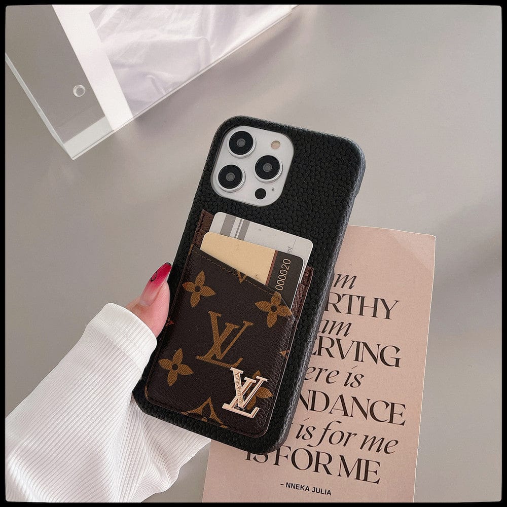 HypedEffects louis vuitton iPhone 17 Cases with Extra Pouch - Timeless Luxury