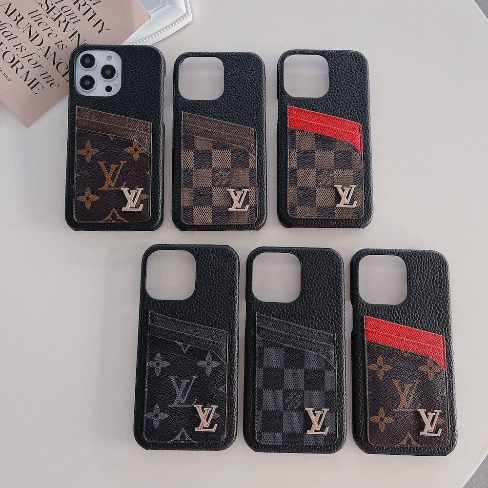 HypedEffects louis vuitton iPhone 17 Cases with Extra Pouch - Timeless Luxury