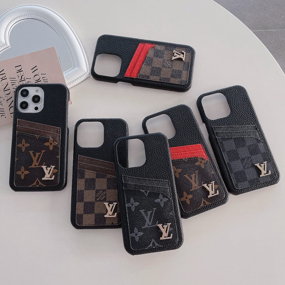 HypedEffects louis vuitton iPhone 17 Cases with Extra Pouch - Timeless Luxury