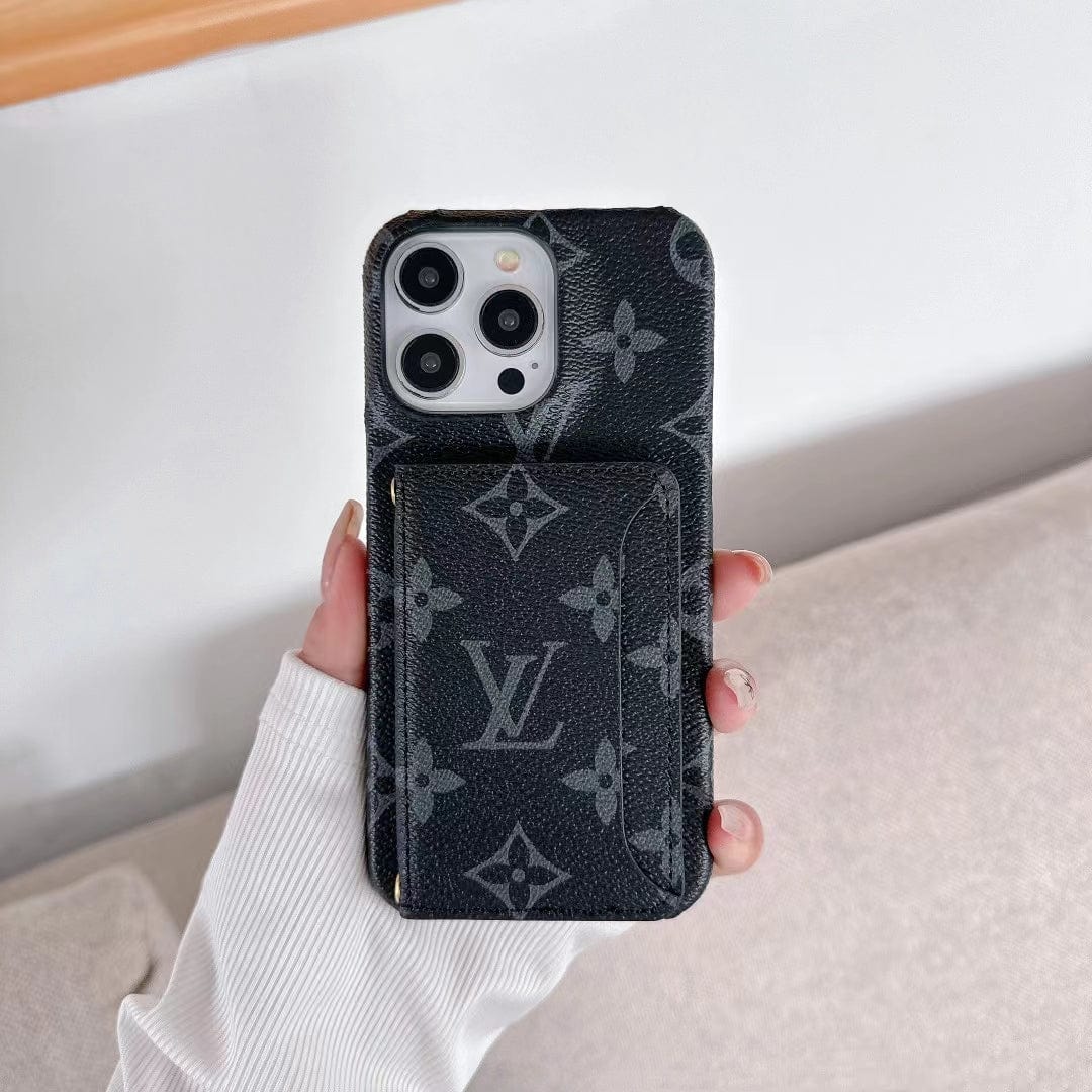 Tunde Store Classic Louis Vuitton iPhone 15 Case with Integrated Wallet