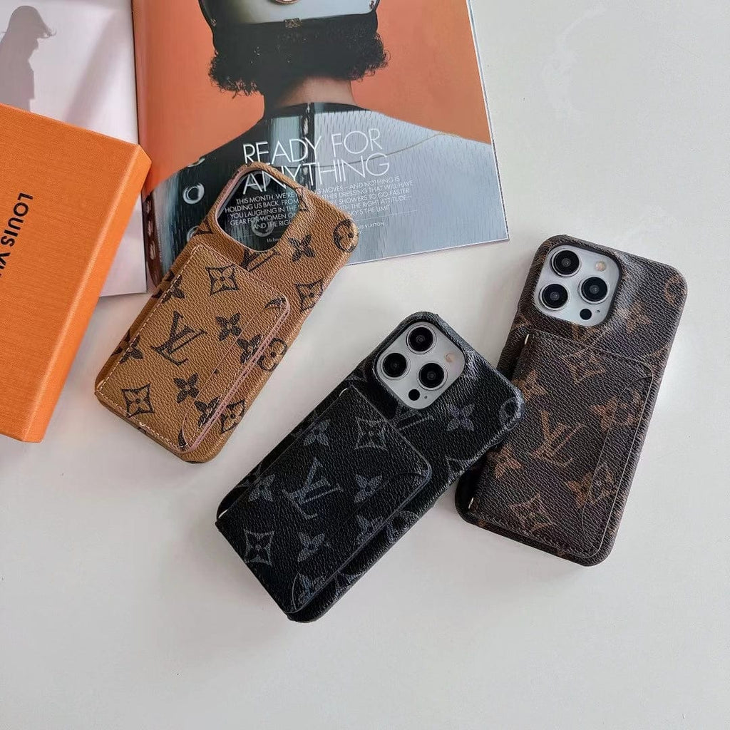 Tunde Store Classic Louis Vuitton iPhone 15 Case with Integrated Wallet