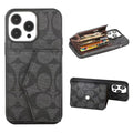 Tunde Store Coach Signature iPhone Case with Card Holder – Available for iPhone 11 to iPhone 16