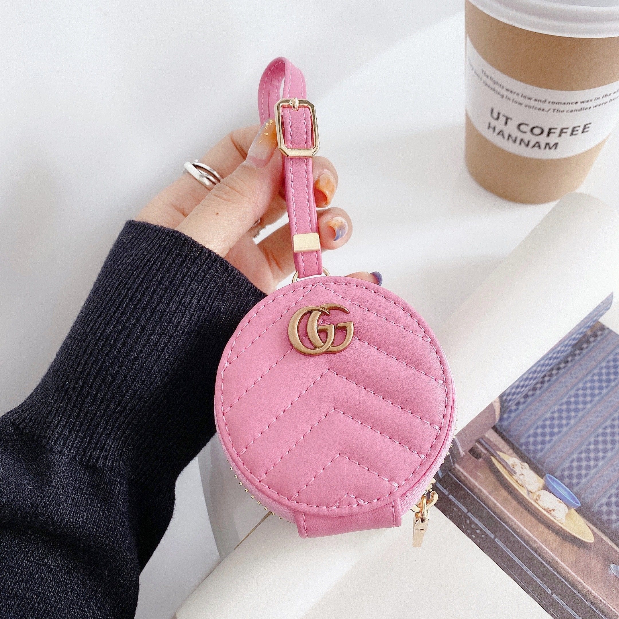 Tunde Store Colorful Louis Vuitton And Gucci Airpods Pro Leather Bag