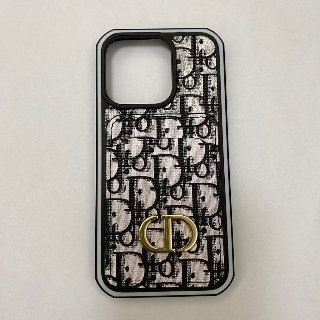 Tunde Store Dior Monogram iPhone Cases with Card Holder - Dual Design Collection