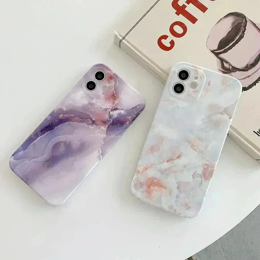 Tunde Store Dreamy Marble Phone Case for iPhone 12