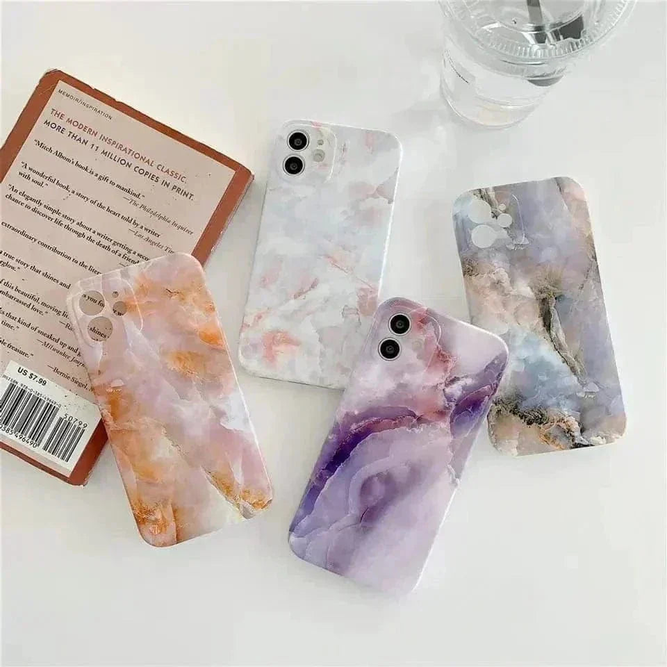 Tunde Store Dreamy Marble Phone Case for iPhone 12