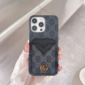 Tunde Store Gucci GG Canvas Cardholder Leather iPhone Case