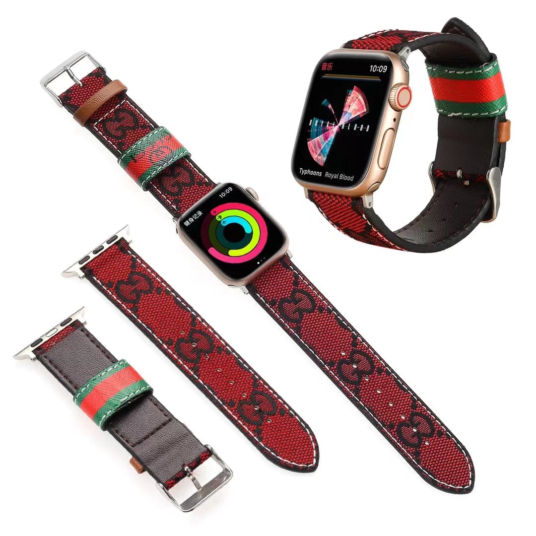 Tunde Store Gucci Leather Watch Band 38/40/41/42/44/45/49 mm