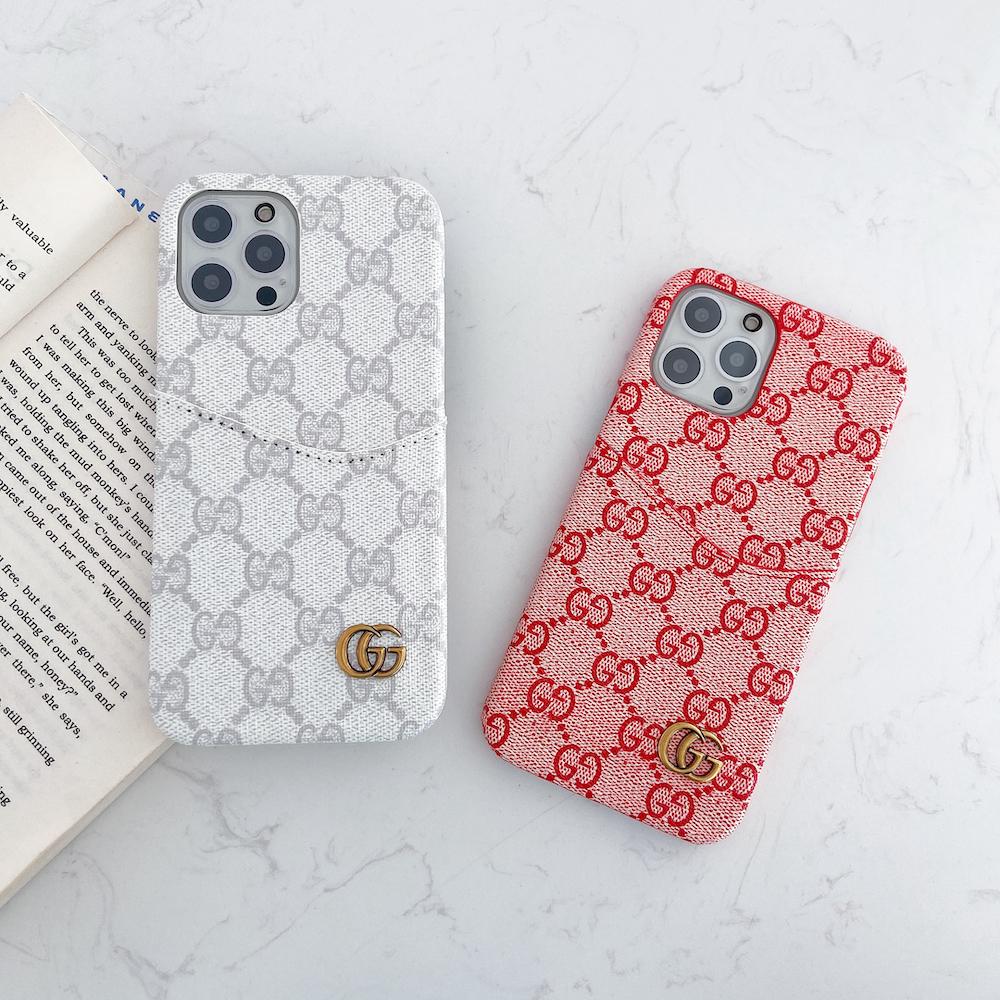 Tunde Store Gucci Phone Case With Card Holder For iPhone 15