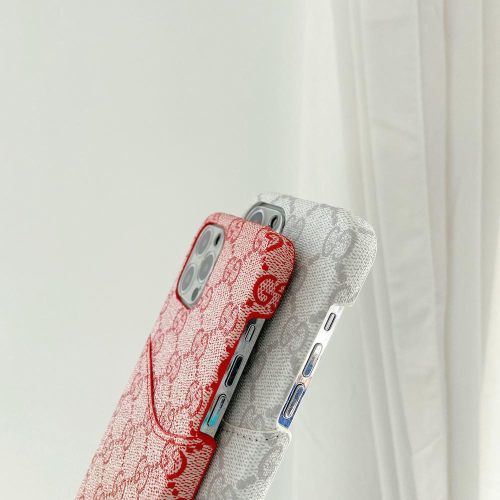 Tunde Store Gucci Phone Case With Card Holder For iPhone 15