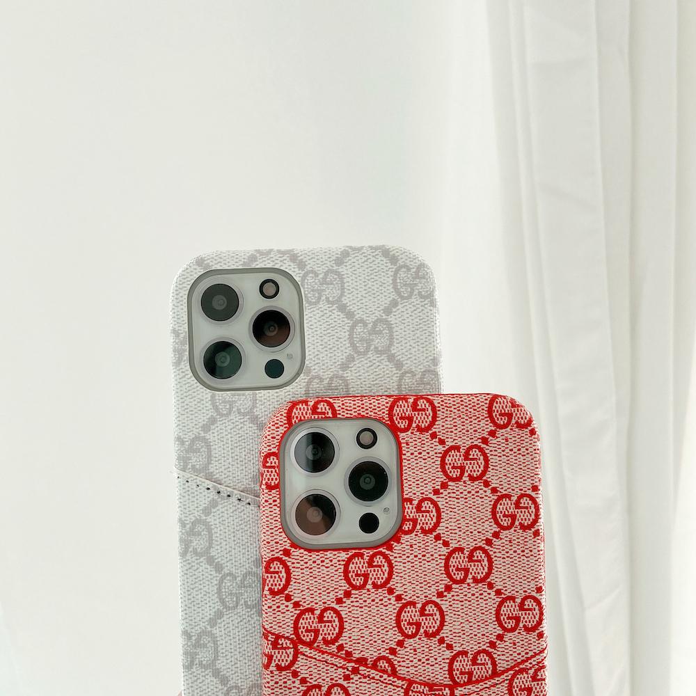 Tunde Store Gucci Phone Case With Card Holder For iPhone 15