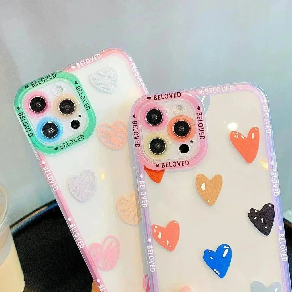 Tunde Store Heart Graffiti Phone Case