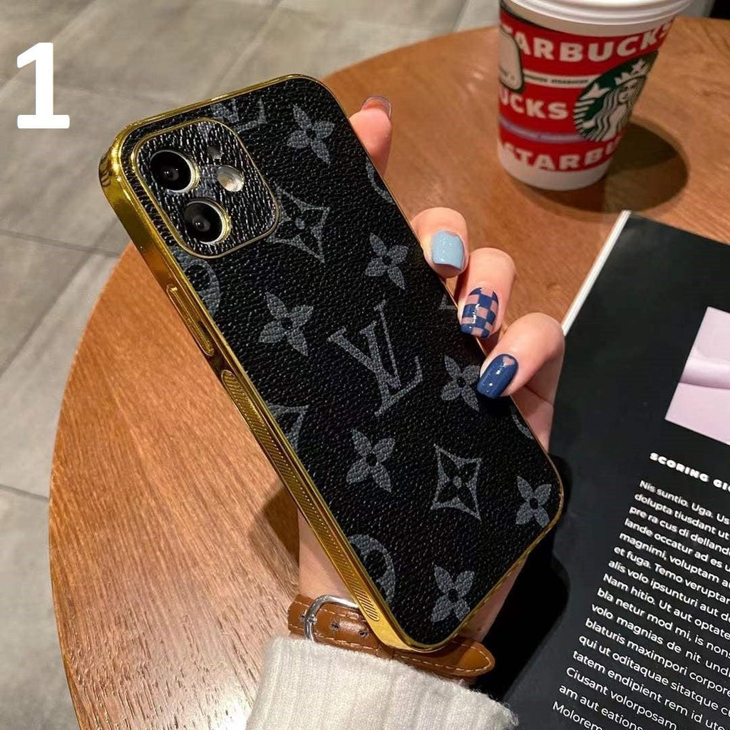 Tunde Store High End Leather Louis Vuitton iPhone Case