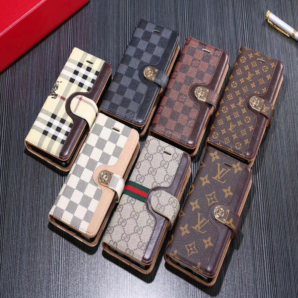Tunde Store Leather Folio Louis Vuitton Phone Cases for iPhone 13 | iPhone 14 | iPhone 15