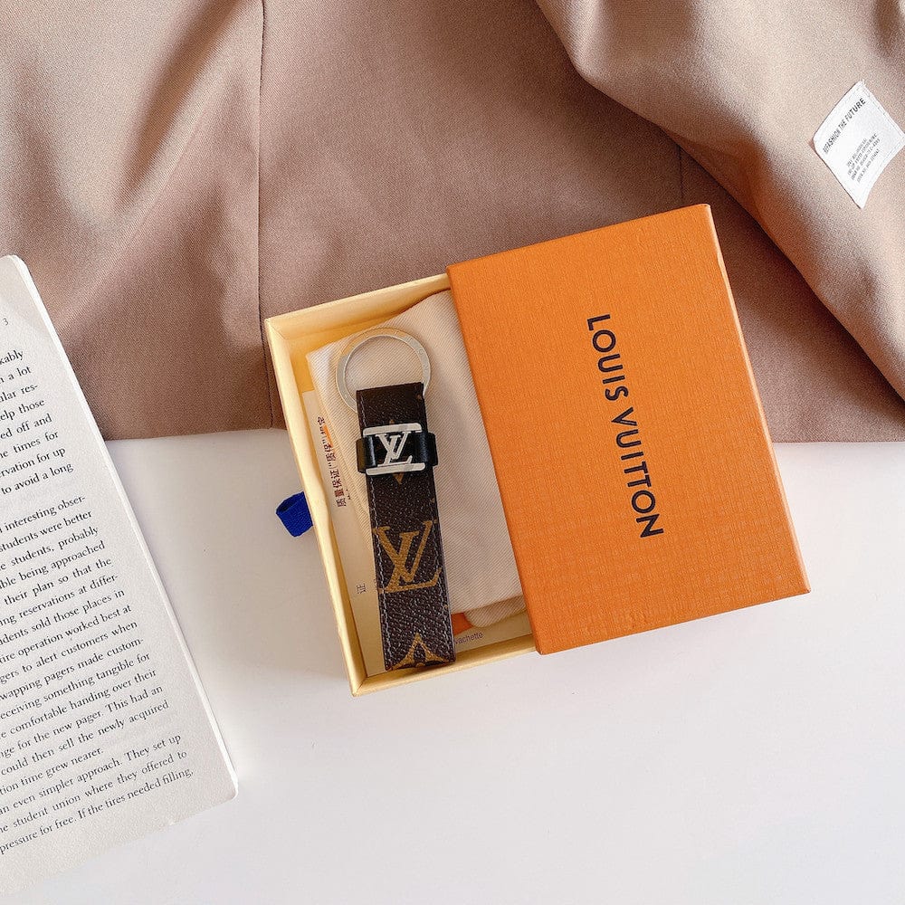 Tunde Store Leather Louis Vuitton Keychains With SiLouis Vuittoner Ring