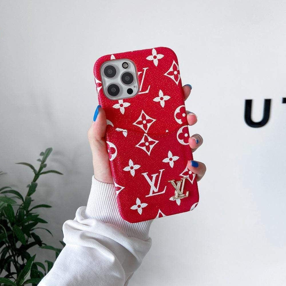 Tunde Store Leather Louis Vuitton Phone Case for iPhone 15