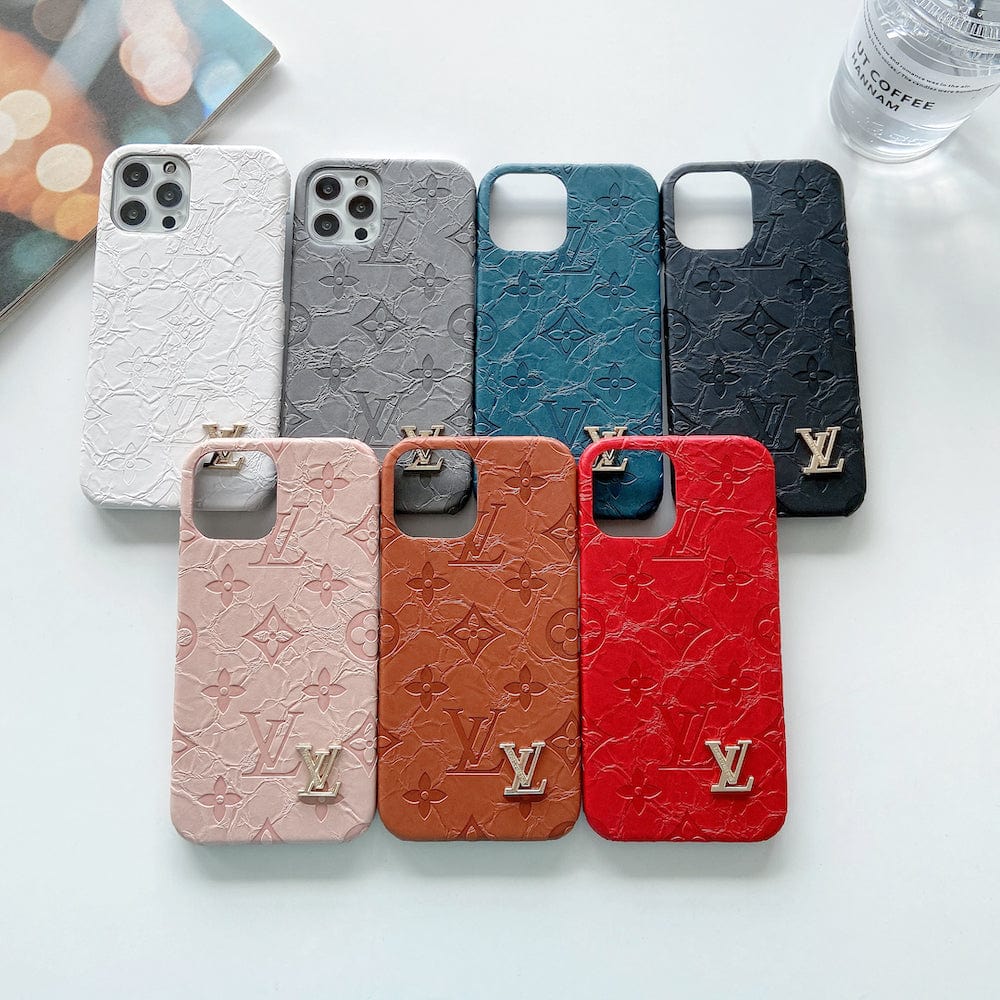 Tunde Store Leather LV Samsung Phone Cases