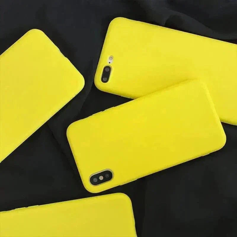 Tunde Store Lemon Yellow Phone Case compatible with iPhone