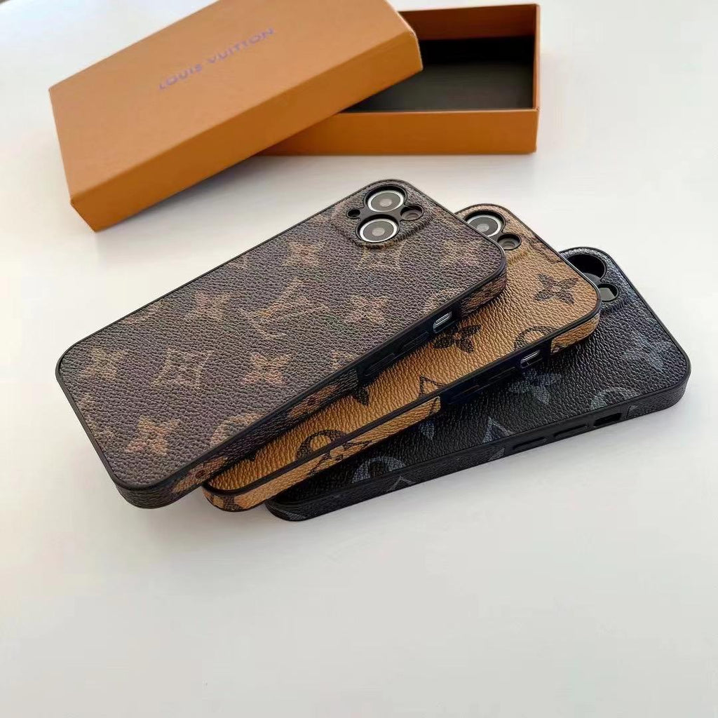 Tunde Store Louis Vuitton Monogram Leather iPhone Cases - Available for iPhone 11 to iPhone 15
