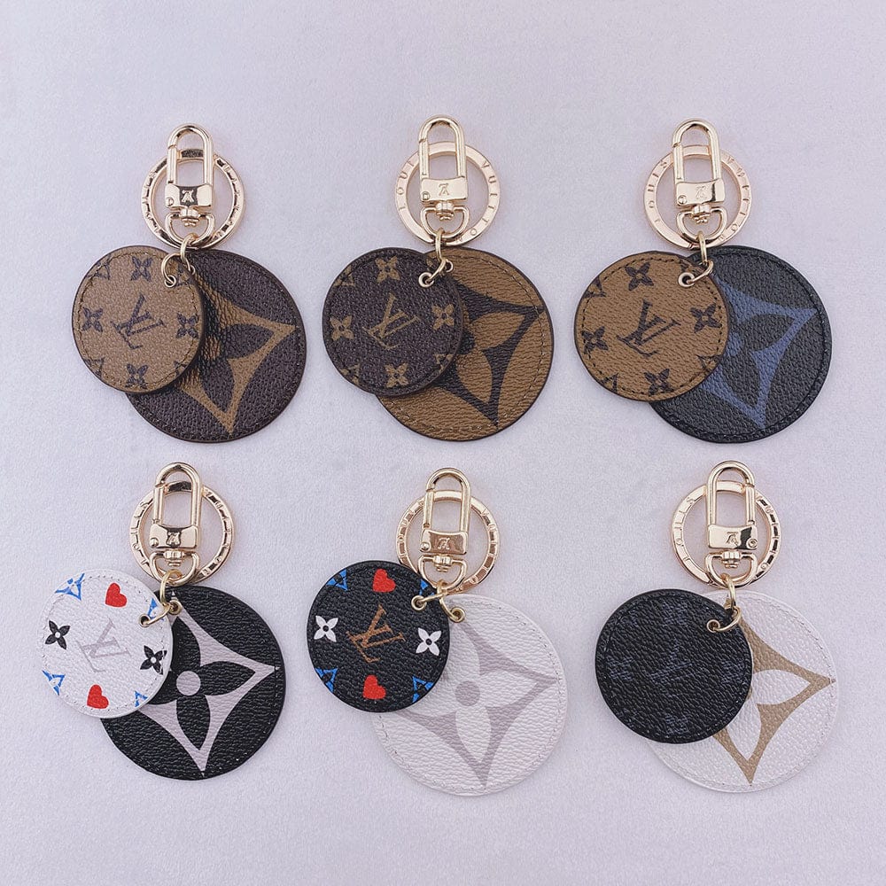 Tunde Store Louis Vuitton Rounded Leather Keychain | Bag Keychain